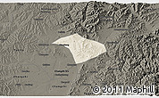 Shaded Relief 3D Map of Lucheng, darken