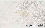Shaded Relief 3D Map of Lucheng, lighten