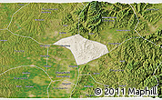 Shaded Relief 3D Map of Lucheng, satellite outside