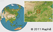 Satellite Location Map of Lucheng