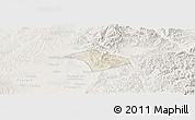 Shaded Relief Panoramic Map of Lucheng, lighten