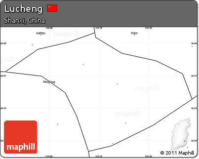 Blank Simple Map of Lucheng