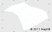 Silver Style Simple Map of Lucheng, single color outside