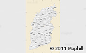 Classic Style Map of Shanxi, single color outside