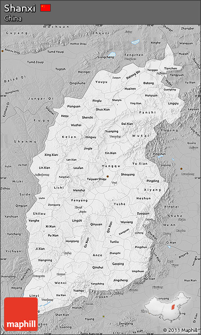 Gray Map of Shanxi