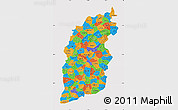 Political Map of Shanxi, cropped outside