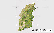 Satellite Map of Shanxi, cropped outside