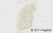Shaded Relief Map of Shanxi, lighten