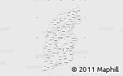 Silver Style Map of Shanxi, single color outside