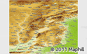 Physical Panoramic Map of Shanxi