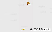 Physical 3D Map of Pinglu, cropped outside