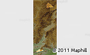 Physical 3D Map of Pinglu, darken