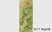 Physical 3D Map of Pinglu, satellite outside