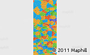 Political 3D Map of Pinglu