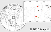 Blank Location Map of Pinglu