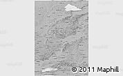 Gray Panoramic Map of Pinglu
