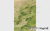 Satellite Panoramic Map of Pinglu