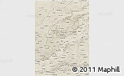 Shaded Relief Panoramic Map of Pinglu