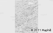 Silver Style Panoramic Map of Pinglu
