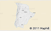 Classic Style 3D Map of Qin Xian, single color outside