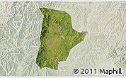 Satellite 3D Map of Qin Xian, lighten