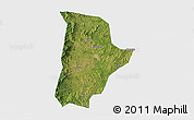 Satellite 3D Map of Qin Xian, single color outside