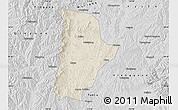 Shaded Relief Map of Qin Xian, desaturated
