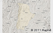 Shaded Relief Map of Qin Xian, semi-desaturated