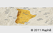 Physical Panoramic Map of Qin Xian, shaded relief outside