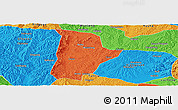 Political Panoramic Map of Qin Xian
