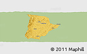 Savanna Style Panoramic Map of Qin Xian, single color outside