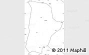 Blank Simple Map of Qin Xian