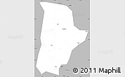 Gray Simple Map of Qin Xian