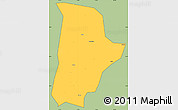 Savanna Style Simple Map of Qin Xian, cropped outside