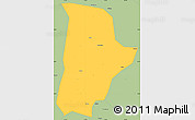 Savanna Style Simple Map of Qin Xian