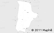 Silver Style Simple Map of Qin Xian