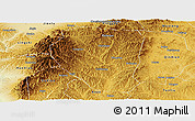 Physical Panoramic Map of Qinyuan