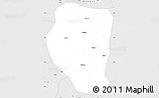 Silver Style Simple Map of Qinyuan