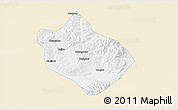 Classic Style 3D Map of Shenchi, single color outside