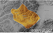 Physical 3D Map of Shenchi, desaturated