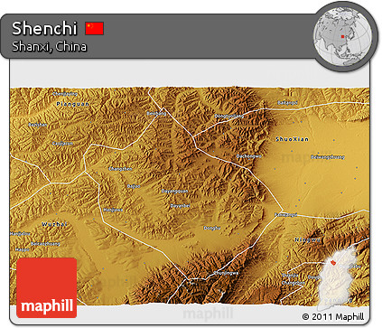 Physical 3D Map of Shenchi