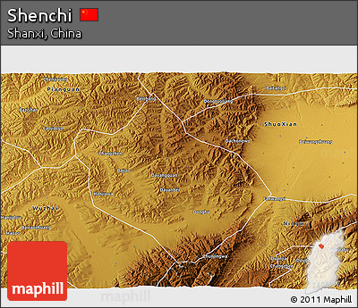 Physical 3D Map of Shenchi