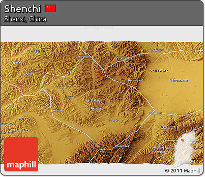 Physical 3D Map of Shenchi