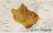 Physical 3D Map of Shenchi, shaded relief outside