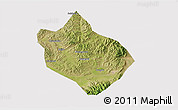 Satellite 3D Map of Shenchi, cropped outside