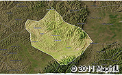 Satellite 3D Map of Shenchi, darken