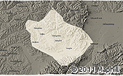 Shaded Relief 3D Map of Shenchi, darken