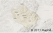 Shaded Relief 3D Map of Shenchi, lighten