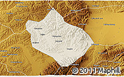 Shaded Relief 3D Map of Shenchi, physical outside
