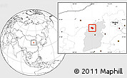 Blank Location Map of Shenchi, highlighted parent region